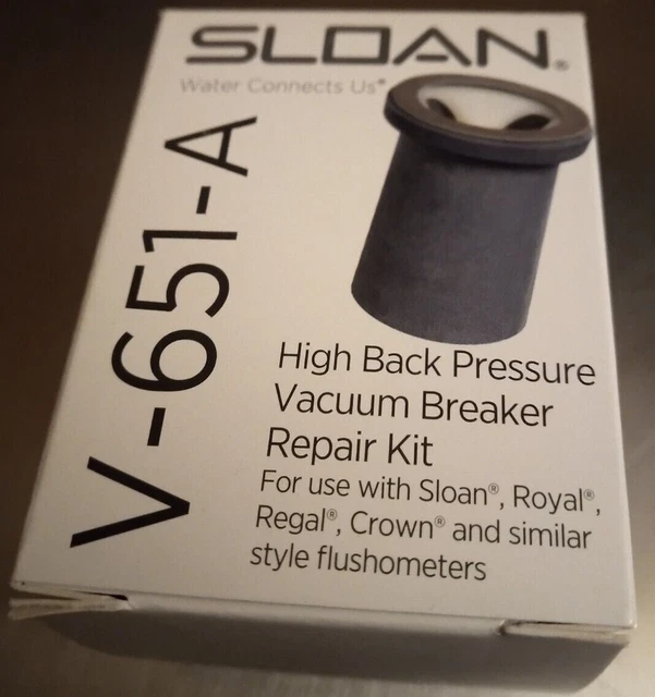 LOT OF TWO (2) Sloan V-651-A High Back Pressure Vacuum Breaker Repair Kit