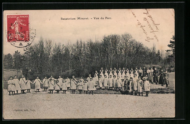 CPA Champrosay, Sanatorium Minoret - Park View 1909