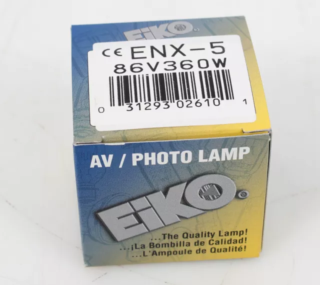 Eiko ENX/5 86V 360W MR16 Halogen Reflector AV/ Photo Lamp