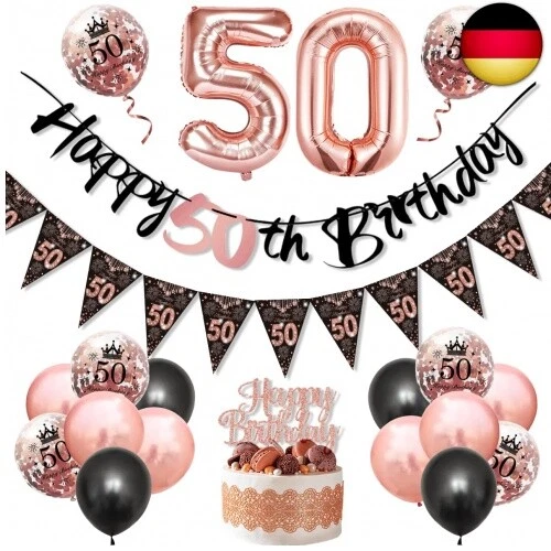 Dekoration 50 Geburtstag Frau