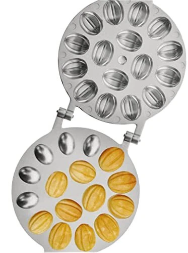 Walnut Cookie Mold Pastry Oreshnitsa (Oresheki Nuts 16 Mold Skillet - USSR) M...
