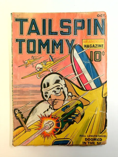 Tailspin Tommy Air Adventure Magazine Pulp Oct 1936 Vol. 1 #1 GD