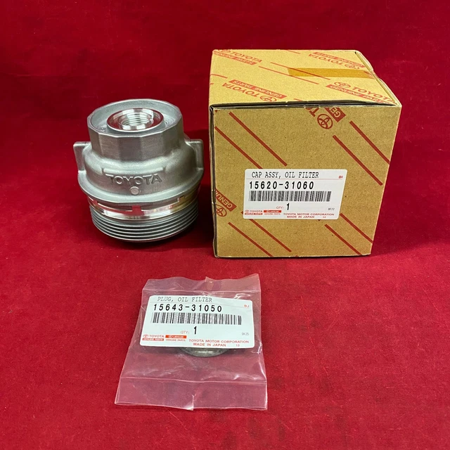 NEW OEM TOYOTA Oil Filter Housing Assembly & Cap 1562031060 & 15643