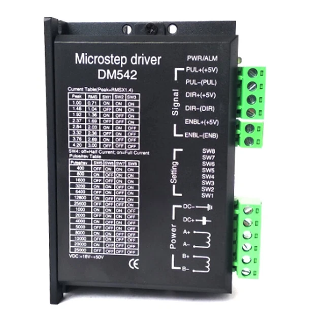 Pin Microstep Driver DM542 CNC DRIVER microstep digitale controller motore passo-passo 2 ...
