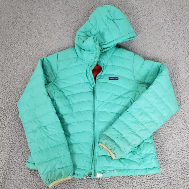 Patagonia Jacket Womens Large Blue Outdoor Down Sweater Nano Puffer Puffer