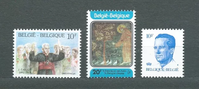 BELGIË BELGIQUE - 1982 YT 2068 à 2070 - TIMBRES NEUFS** MNH LUXE