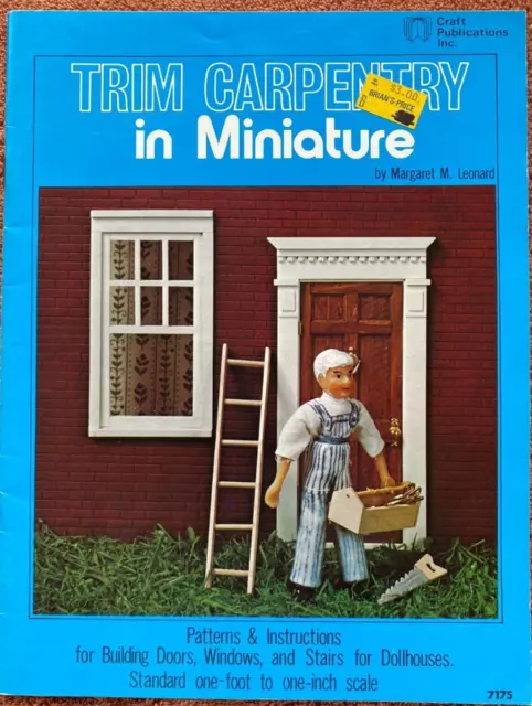 Trim Carpentry in Miniature Doors Windows Stairs for Dollhouses #7175 -23.2