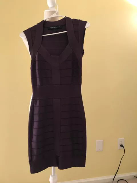 French Connection FCUK Purple Sleeveless Bandage Dress Size 6 (UK) 2 (US) NWOT