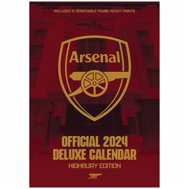 ARSENAL FC DELUXE Calendar 2024 Official Licensed Product Gunners Gift