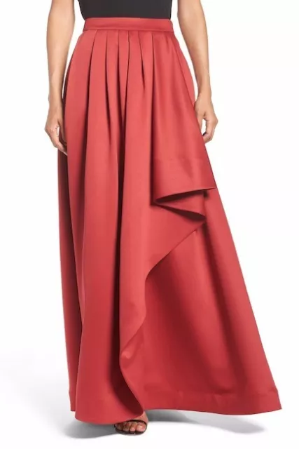 NWT eliza j cascade red ball skirt size 6