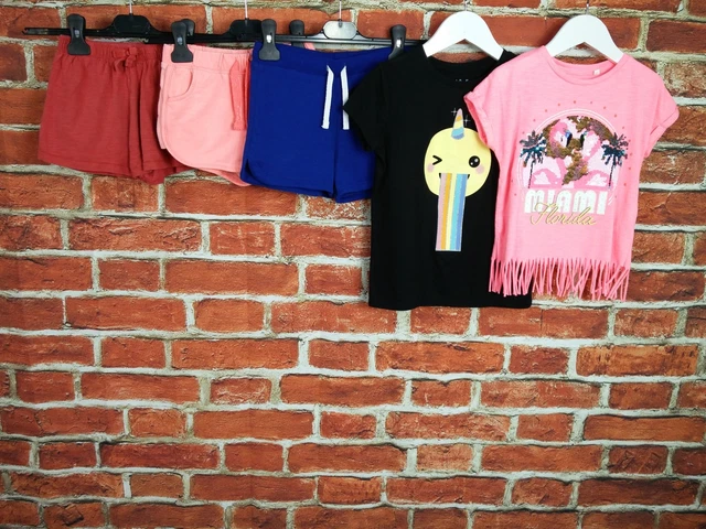Girl Bundle Age 5-6 Years Next Bluezoo M&S Etc Sweat Shorts T-Shirts Beach 116Cm