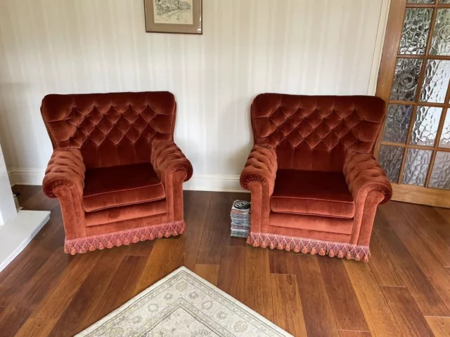 Vintage Chesterfield Club Chairs