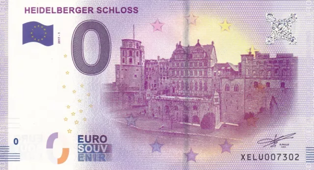 Billet Touristique / Souvenir 0 Euro - DE.  " HEIDELBERG SCHLOSS 2017-1 ".
