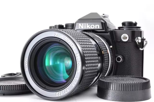 [Ex++++] Nikon FE2 35mm Black Film Camera Ais 35-70mm f/3.5 Zoom From Japan SB
