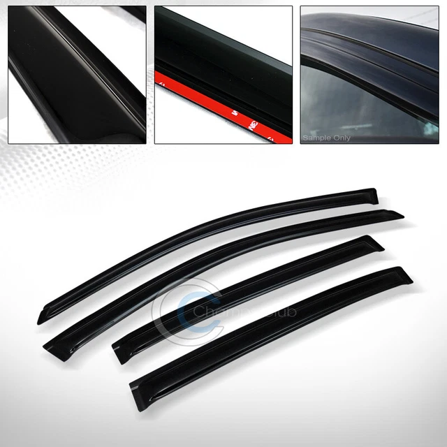 Sun/Rain Smoke Guard Vent Shade Deflector Window Visors 4Pcs 04-08 Chevy Malibu