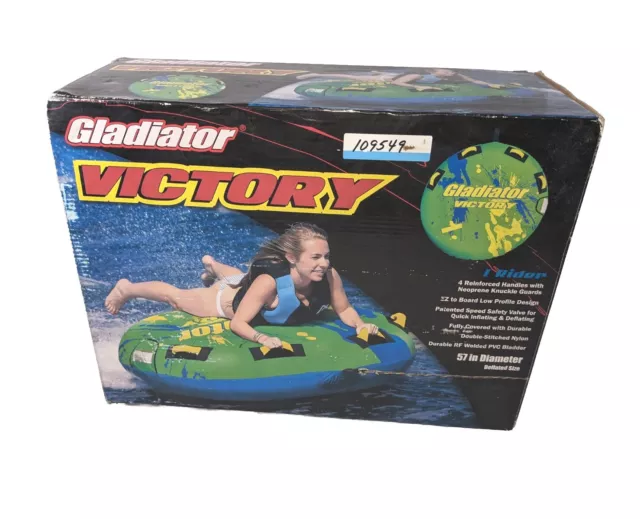 Overton’s Gladiator Victory 1 Person Towable Tube NIB