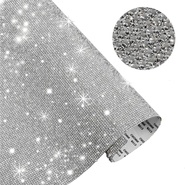 2mm Rhinestone Sticker Sheet Self Adhesive Bling Diamond Crystal Decals DIY