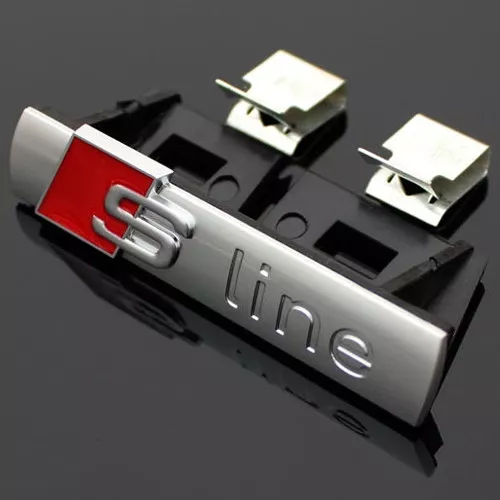 Emblema S-Line en ABS para Parrilla delantera, Audi Sline.