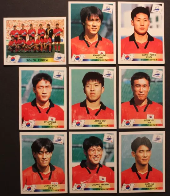 ♣ PANINI FIGURE WC FRANCE 98 1998 ♣9 SOUTH KOREA South Korea stickers ♣