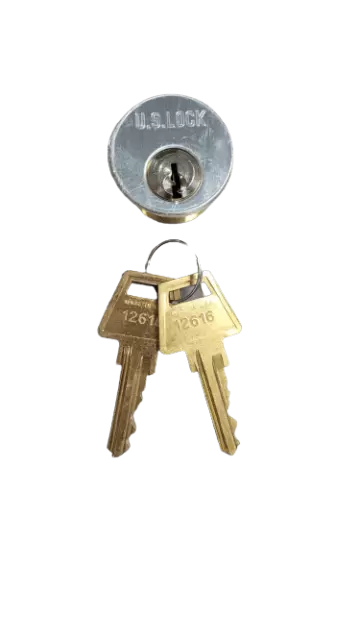 5-PACK US Lock Mortise Cylinder 1" Adams Rite Cam AR1 KA2 in Chrome