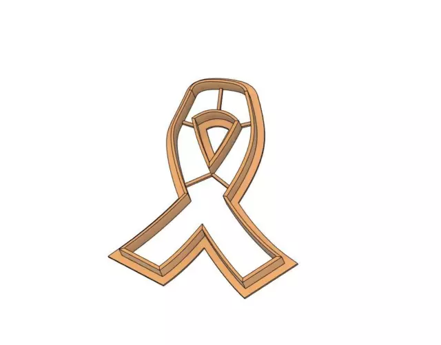 Cancer ribbon cookie cutter