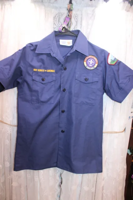 Boy Cub Scouts of America Uniform Blue Medium Youth Shirt