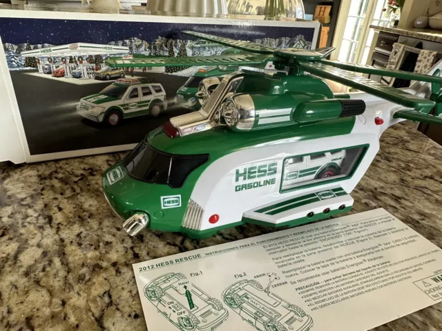 Hess Helicopter And Rescue Truck - 2012 New In Box