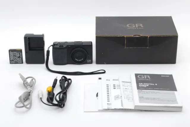[NEAR MINT Box] Ricoh GR Digital II 2 10.1MP Black Compact Digital Camera JAPAN