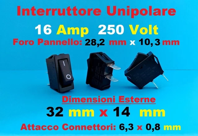 Microinterruttore Con Leva 250V 16A 3CO 346064 - Foto 5