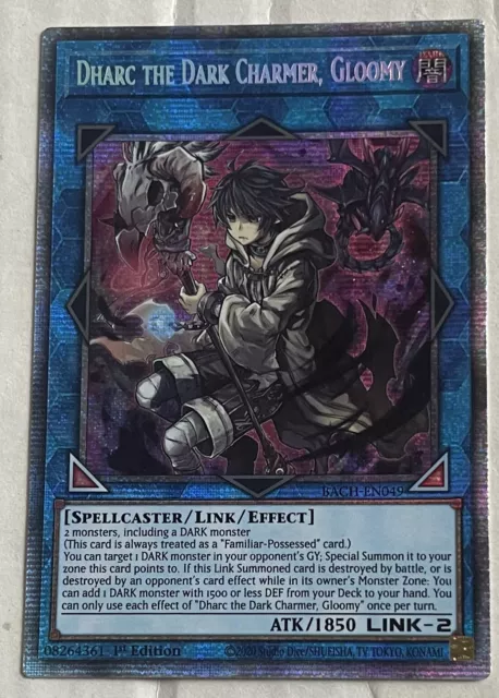 YUGIOH Dharc The Dark Charmer, Gloomy BACH-EN049 Starlight Rare 1st Ed American