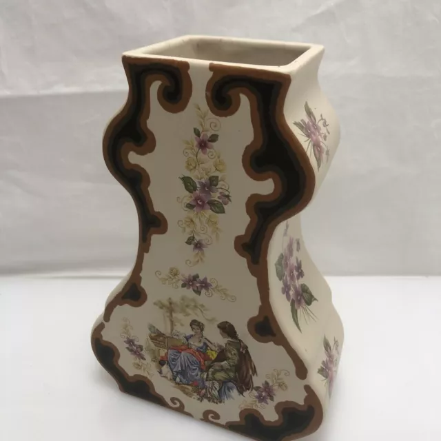 Gouda -Plateel Vase Keramik  Art Deco Holland Dekor Modica