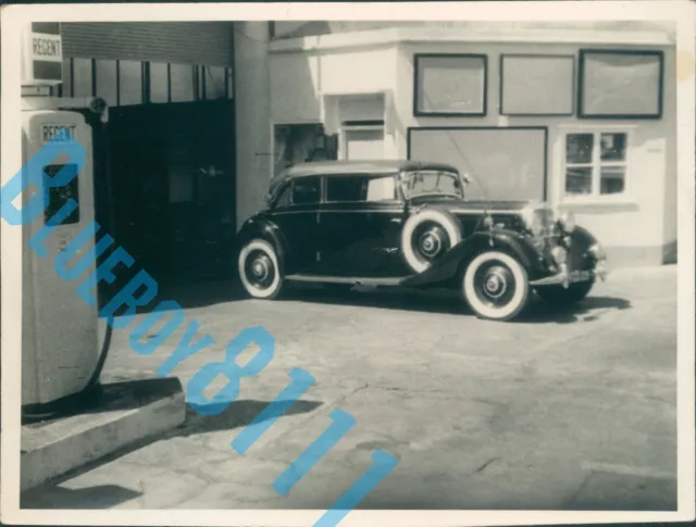1930's Mercedes 320 1960's Classic Car Dealers Stock photo 3.5 x 3.5 inches