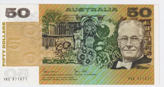 1983 Australia $50 Fifty Dollars Banknote - R508 - Johnston/Stone  - UNC # 30713