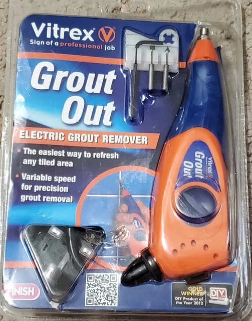 Removedor eléctrico de lechada de azulejos Vitrex 230 V caja abierta nuevo