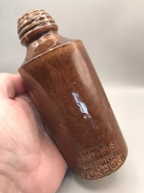 Nice Early Victorian Beehive Lip Ginger Beer Bottle Mills & Son London
