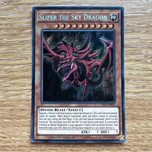 Slifer the Sky Dragon - CT13-EN001 - Secret Rare - YuGiOh - New