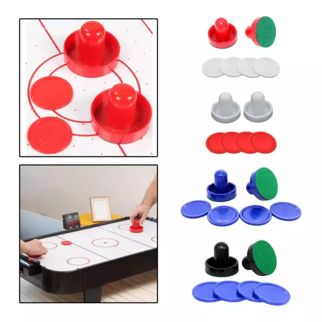 Goal Handle Paddles, 2 Air Hockey Pushers and 4 Air Hockey Pucks, Air Hockey