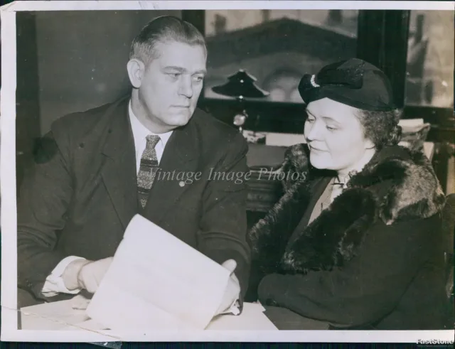 1938 Mrs Irene Hite Alton Il Tried For Destroying Slot Machines Courts Photo 6X8