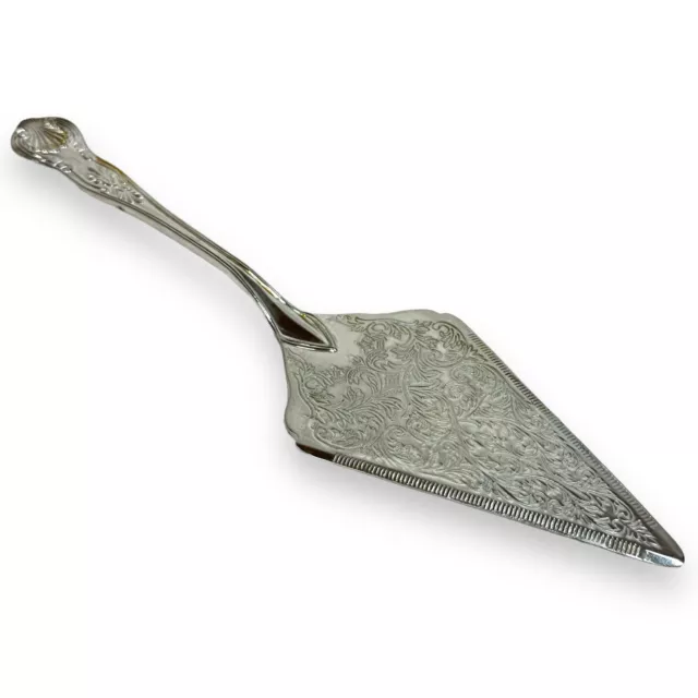 Silver Plated Cake Pie Server Kings Pattern