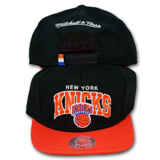 Original Mitchell & Ness New York Knicks Snapback Cap NBA Archbuck Noir EU178