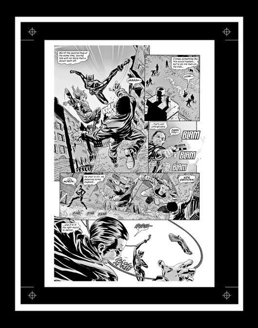 Brad Walker Catwoman #42 Rare Production Art Pg 6 Monotone