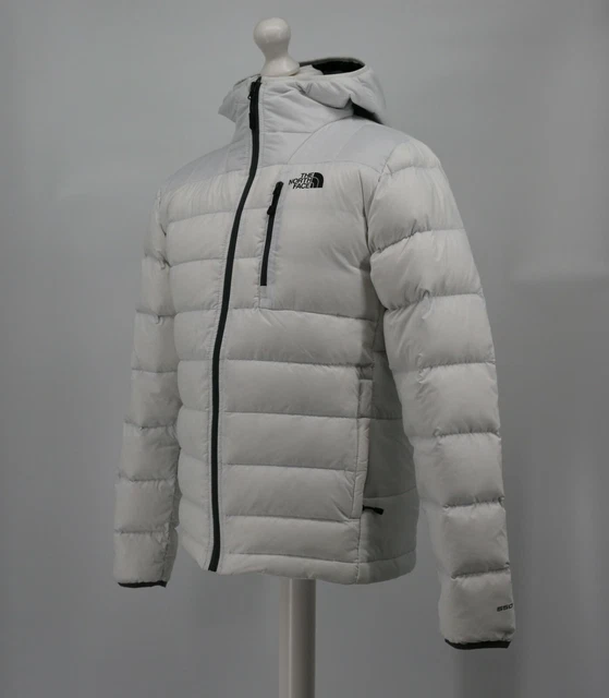 Giacca Con Cappuccio Imbottita Da Uomo Bianca Aconcagua 550 The North Face Nuovo Prezzo £200 3