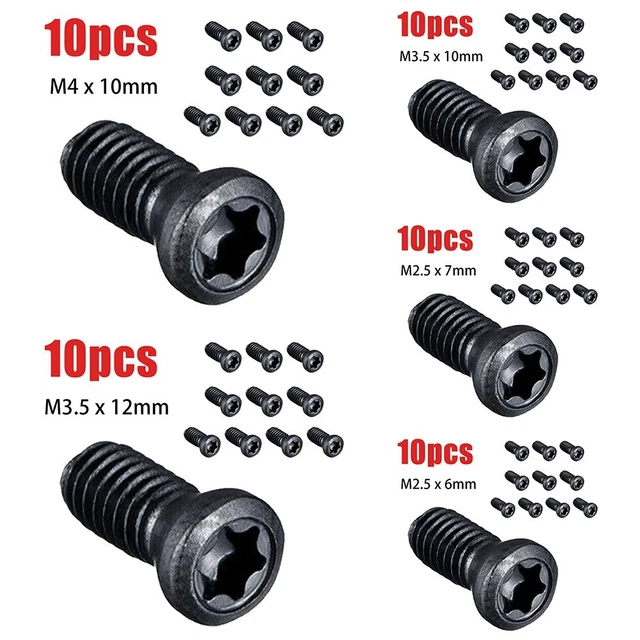 Viti Torx resistenti per la sostituzione di inserti in carburo in tornio CNC