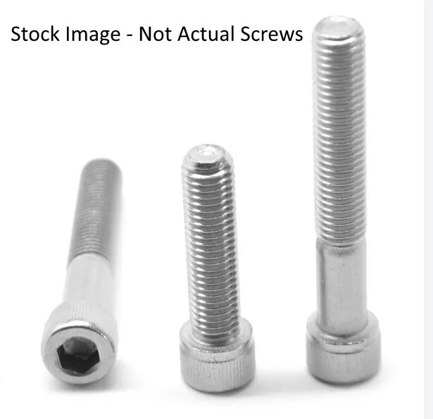 Qty 100: Stainless Steel  #8-36 x 3/8"  Socket Head Cap Screw Fine #8 x 3/8"