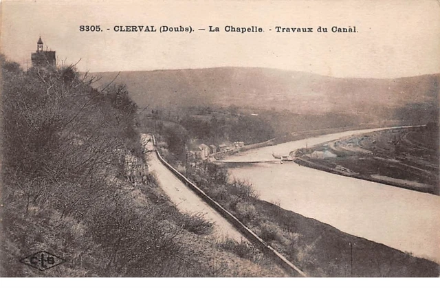 25 . n°105894 . clerval .la chapelle .travaux du canal .
