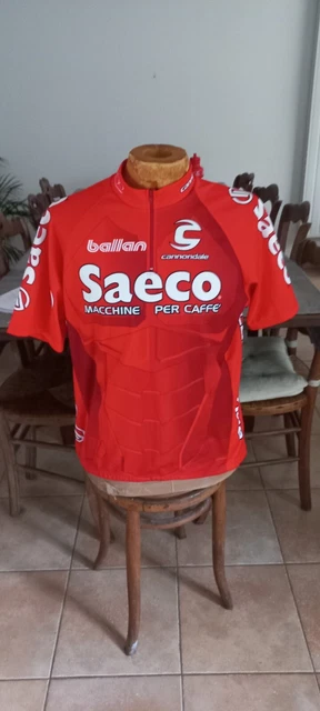 Maillot de Vélo Haut Maillot Cyclisme Équipe Saeco Cannondale Taille XL