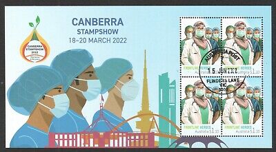 Australia 2022 Canberra Stamp Show Souvenir Sheet Of 4 Stamps In Fine Used