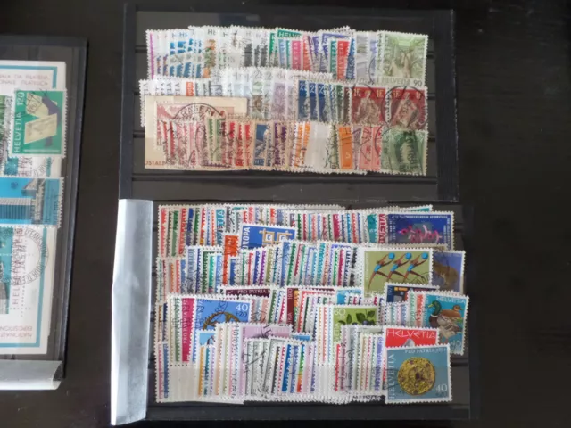 500 Briefmarken Schweiz-Timbres Suisse-Große Sammlung-stamps Switzerland