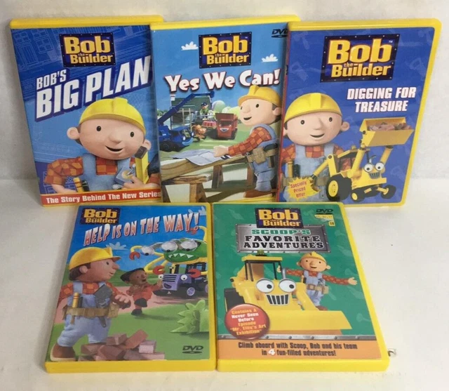 Lot Of 5 Bob The Builder Episodes on DVD Big Plan Favorite Adventures Yes We Can