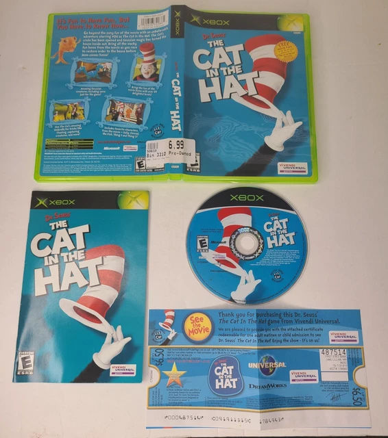 DR. SEUSS' THE Cat in the Hat (Microsoft Xbox, 2003) TESTÉ FONCTIONNE